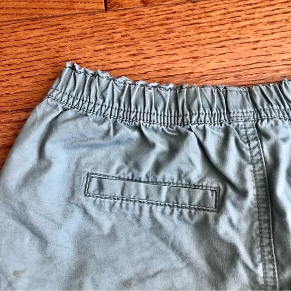 GAP KIDS Twill Pull-On Shorts Sage Green Girl’s Size Large - Picture 7 of 8